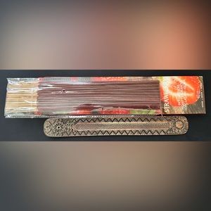 Incense Holder and Strawberry incense sticks